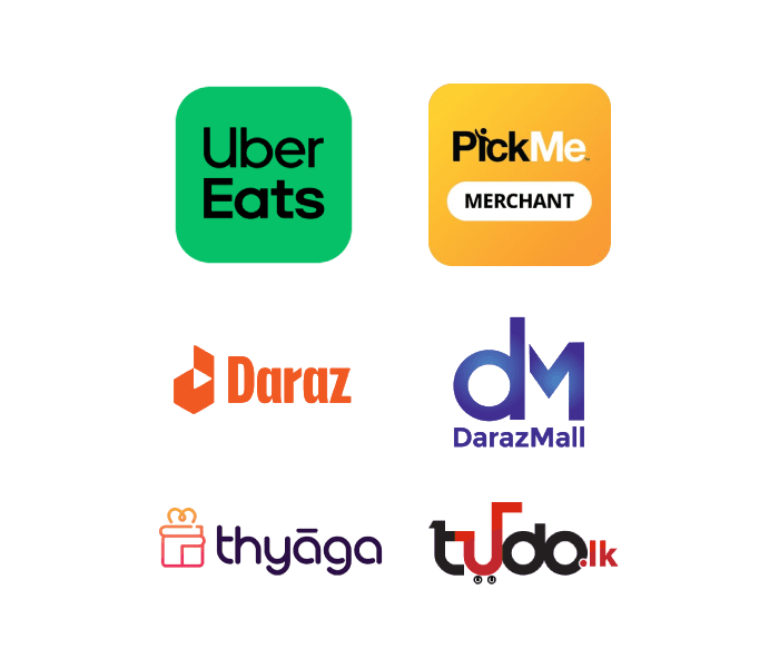 Online platforms humed.lk sri lanka daraz.lk, pickme, ubereats, tudo.lk, thyaga.lk